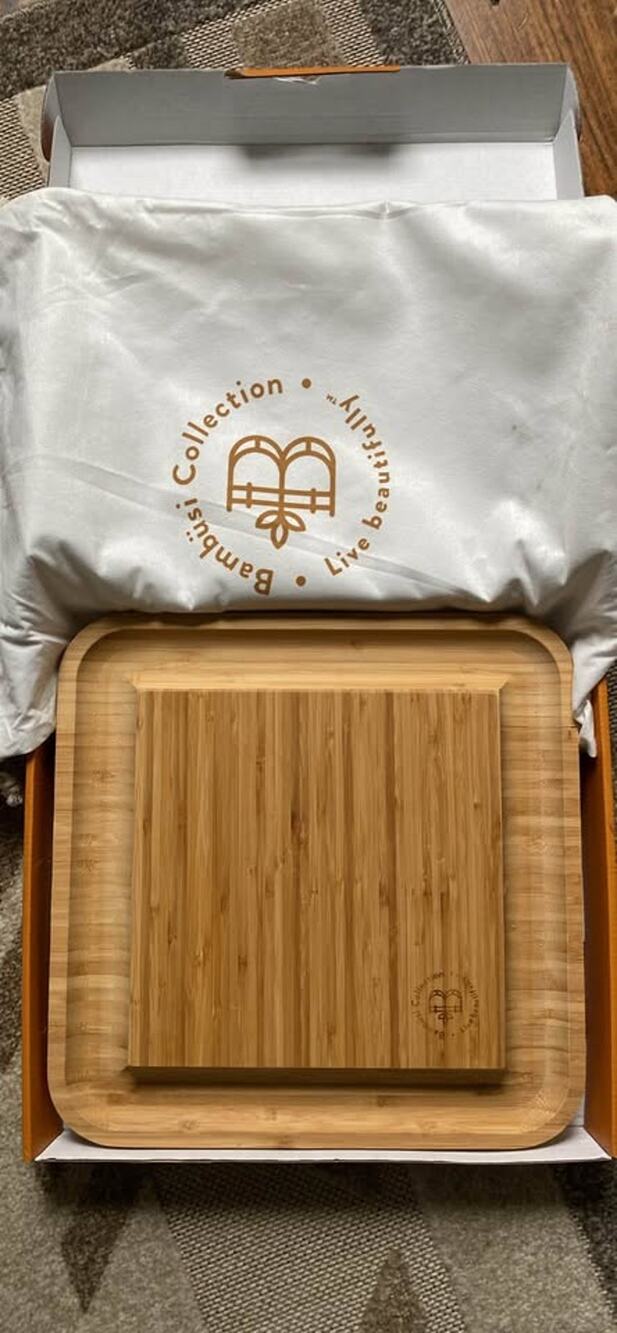 Bambüsi Collection Bamboo Charcuterie Cheese Board Set